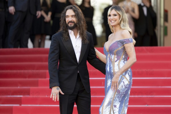 Cannes, France - 14.5.2024: Tom Kaulitz and Heidi Klum during the 78th Cannes International Film Festival. The film festival will take place from 13 to 24 May 2025