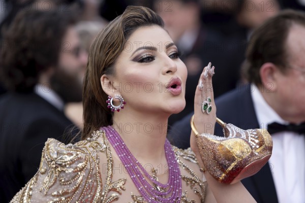 Cannes, France - 22.5.2024: Urvashi Rautela during the - La Venue De L'avenir (Colours Of Time) - Red Carpet during the 78th Cannes International Film Festival. The film festival will take place from 13 to 24 May 2025