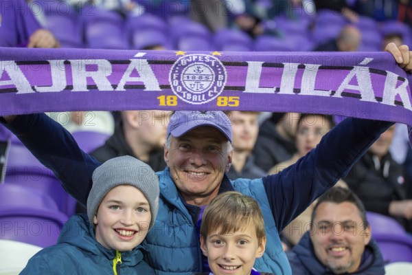Football NL I. Hungary 2024/25 season, matchday 32: Újpest FC vs Nyíregyháza Spartacus***Fans full of anticipation for the match