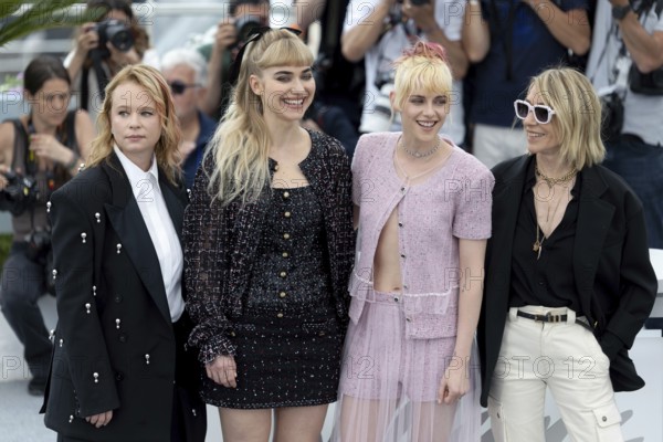 Cannes, France - 16.5.2024: Thora Birch, Imogen Poots, Kristen Stewart and Kim Gordon during THE CHRONOLOGY OF WATER Photocall at the 78th Cannes International Film Festival. The film festival takes place from 13 to 24 May 2025