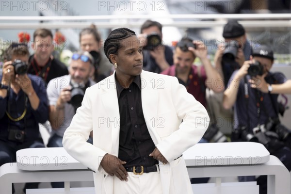 Cannes, France - 19.5.2024: Asap Rocky (A$ap Rocky) during the photocall - Highest 2 Lowest - during the 78th Cannes International Film Festival. The film festival will take place from 13 to 24 May 2025
