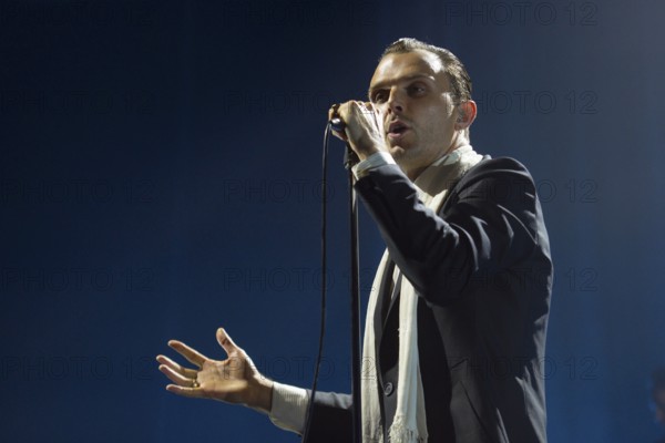 Theo Hutchcraft (singer) from HURTS live on 15 Years of Happiness Tour at Tempodrom Berlin on 24/05/2025
