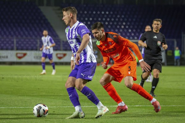Football NL I. Hungary 2024/25 season, matchday 32: Újpest FC v Nyíregyháza Spartacus***On the ball: Damian Rasak (6, Újpest)