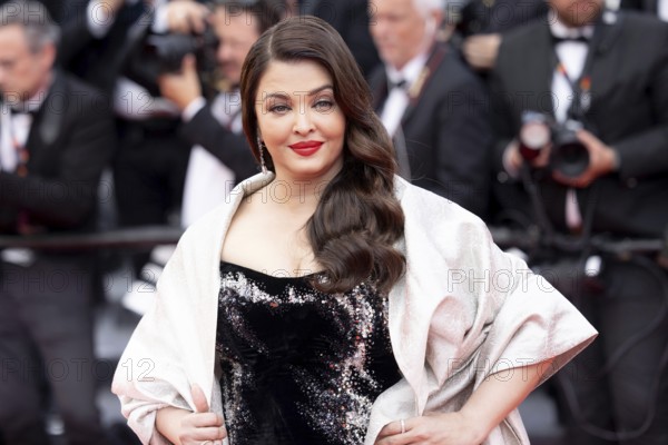 Cannes, France - 22.5.2024: Aishwarya Rai during the - La Venue De L'avenir (Colours Of Time) - Red Carpet during the 78th Cannes International Film Festival. The film festival will take place from 13 to 24 May 2025