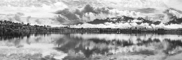 Hopfensee, Hopfen am See, near Füssen, Ostallgäu, Allgäu, Bavaria, Germany, Europe