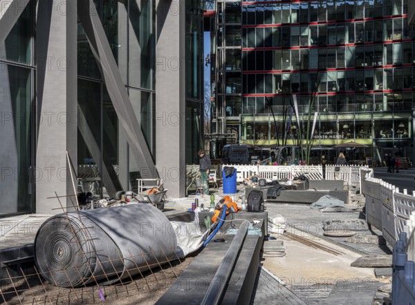 Construction site at the new centre at Potsdamer Platz, Berlin, Germany, Europe