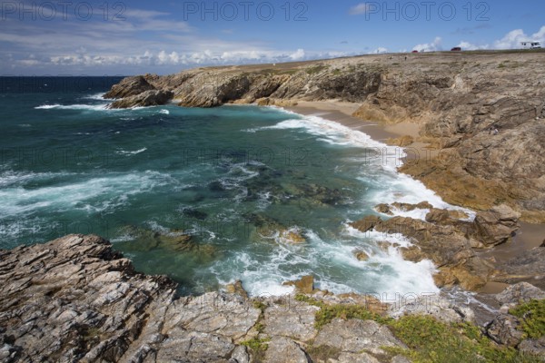 Rocky coast, Presqu'ile de Quiberon, Brittany, France, Europe