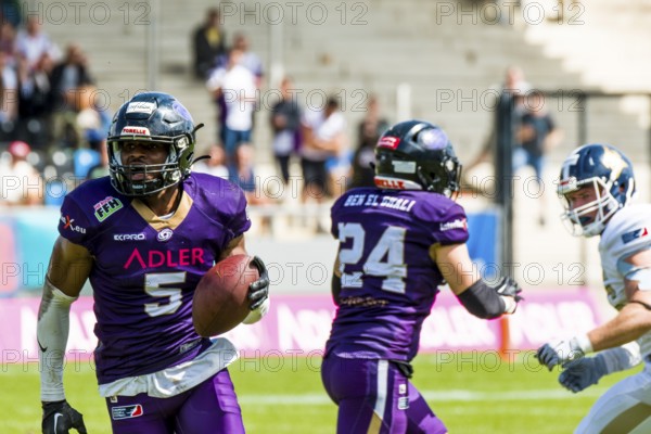 European League of Football, ELF/ Game : Fehervar Enthroners at Frankfurt Galaxy on July. 30. 2023 in the PSD Bank Arena , Frankfurt , Germany the Gazi Stadium , Stuttgart , Germany, Europe