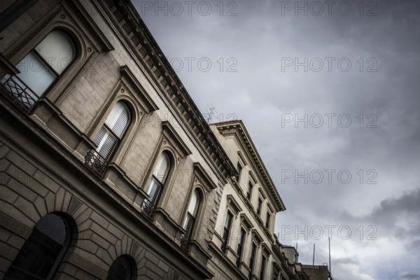 BALLARAT, AUSTRALIA, April 8 2023: The iconic architecture of the country Victorian town of Ballarat on a stormy autumn morning