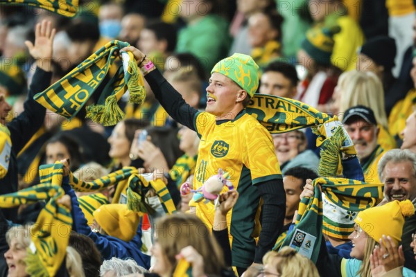 MELBOURNE, AUSTRALIA, JULY 31: Fans as Australia plays Canada at the FIFA Women's World Cup Australia New Zealand 2023 at Melbourne Rectangular Stadium on July 31, 2023