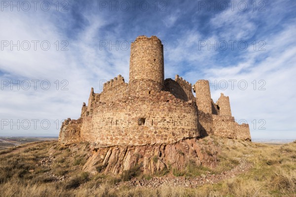 Ruins of Almonacid castle in Toledo, Spain, Europe