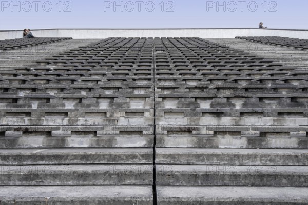 Stone steps viewing platform in the harbour