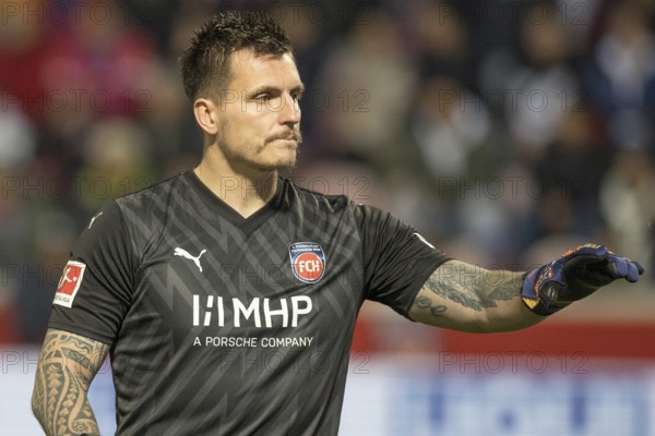 Germany: Soccer 1st Bundesliga, Matchday 8 - 1. FC Heidenheim-TSG Hoffenheim, Voith-Arena, Heidenheim, Kevin MÜLLER 1. FC Heidenheim