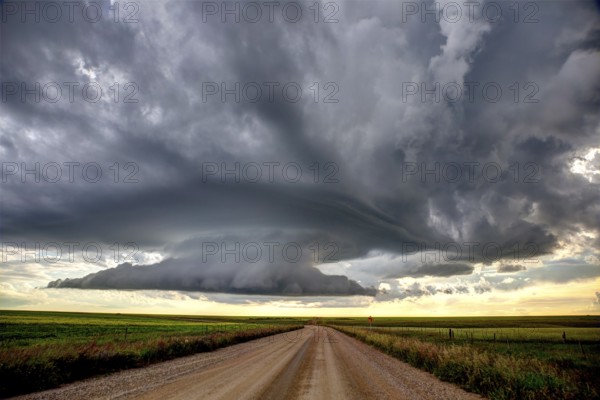 Prairie Storm Canada summer rural major structure Saskatchewan