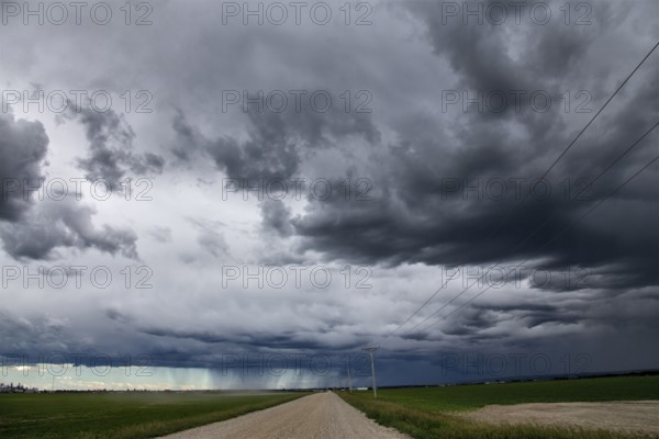Prairie Storm Clouds in Saskatchewan Canada rural setting