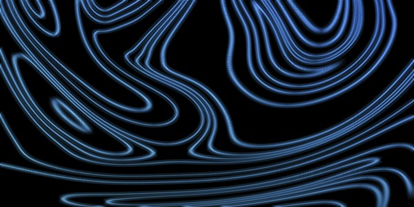 Neon Glow blue lines on a dark background, Glowing background