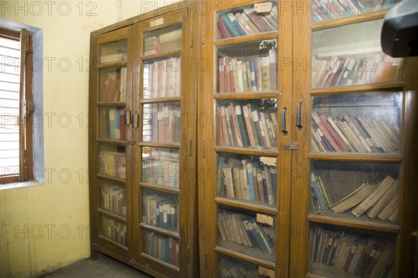 Scripts library at kabir math, varanasi, uttar pradesh, Asia, India, Asia