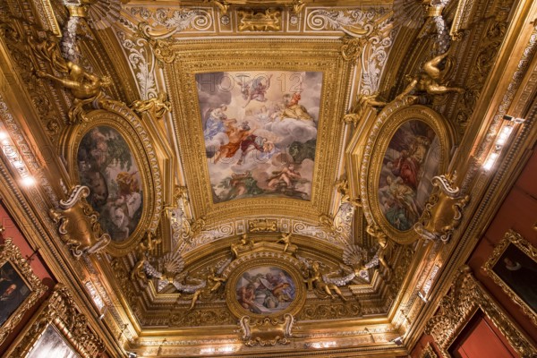 FLORENCE, ITALY, OCTOBER 28, 2015 : interiors and architectural details of Palazzo Pitti, october 28, 2015 in Florence, Italy, Europe