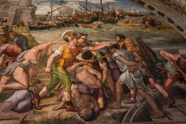 VATICAN CITY, VATICAN, JUNE 12, 2015 : interiors and architectural details of Raphael rooms in Vatican museum, june 12, 2015, in Vatican city, Vatican