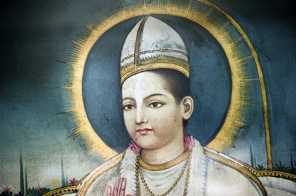 Portrait of kabir das, kabir chaura, varanasi, uttar pradesh, Asia, India, Asia