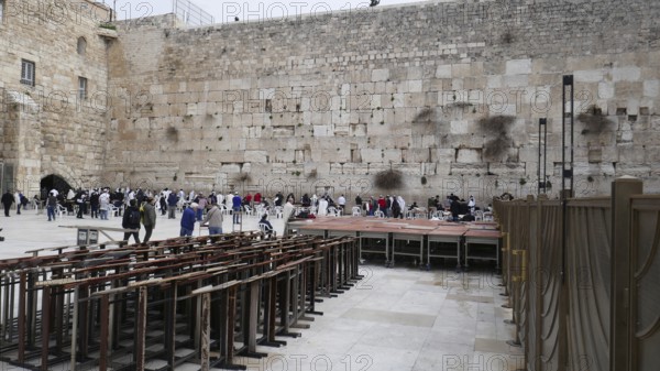 Wailing wall, prayer area for men
