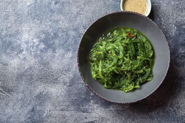 Food, Food, Chuka wakame, seaweed japanese salad with nuts sauce