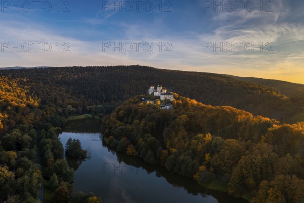 Lockenhaus, Austria, 7 October, 2022: view of the Burg Lockenhaus Castle in the Burgenland region of Austria, Europe