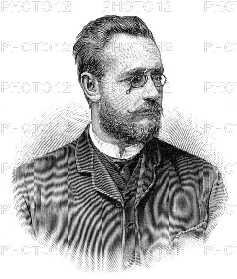 Carl Auer Freiherr von Welsbach, 1858 - 1929, an Austrian scientist and inventor, Carl Freiherr Auer von Welsbach, 1858 - 1929, ein österreichischer Chemiker und Unternehmer
