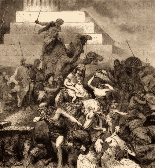 Tower of Babel, confusing the language, biblical literature