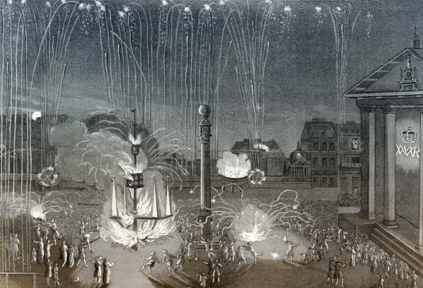 Firework in Covent Garden, London, Sept. 10 1690