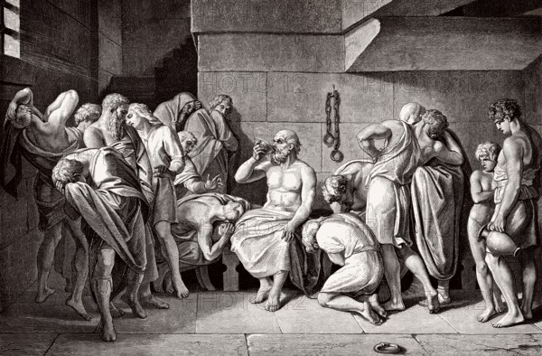 The Death of Socrates, 469-399 BC, philosopher of ancient Greece