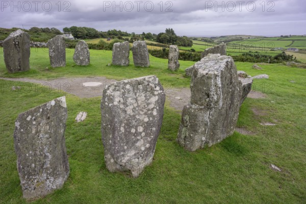 Megalithic Circle of Drombeg, The Altar of the Druid-, Rosscarbery approximately from the year 150 a. c., Ireland, United Kingdom, Europe