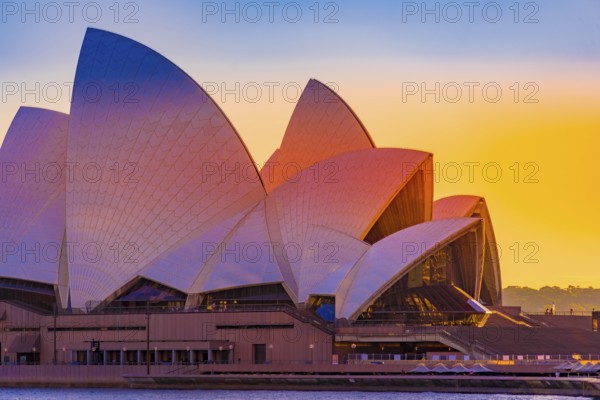 Sydney opera house dusk. Shooting Location: sydney, australia