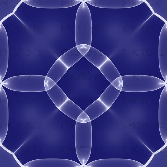 3D effect seamless background, wallpaper decoration blue pattern