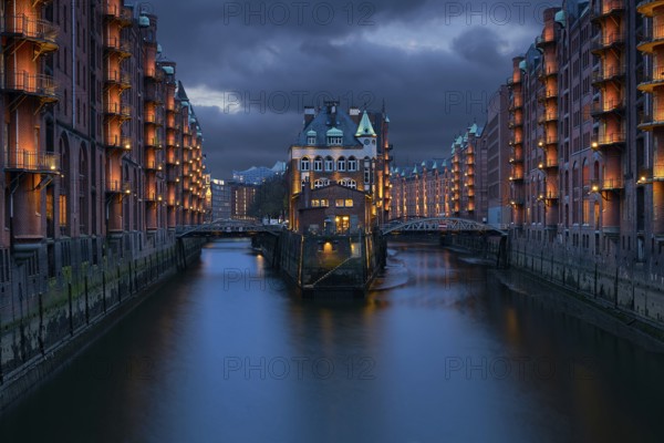 Traditional Buildings At The Speicherstadt Area In Hamburg