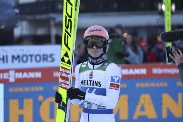 Jan Hörl (SC Bischofshofen AUT) at the New Year's Ski Jumping Qualification of the 73rd Four Hills Tournament in Garmisch-Partenkirchen, Garmisch-Partenkirchen, Germany / Germany