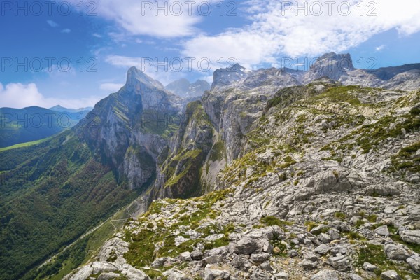 Fuente De mountains in Camaleno Cantabria of Spain