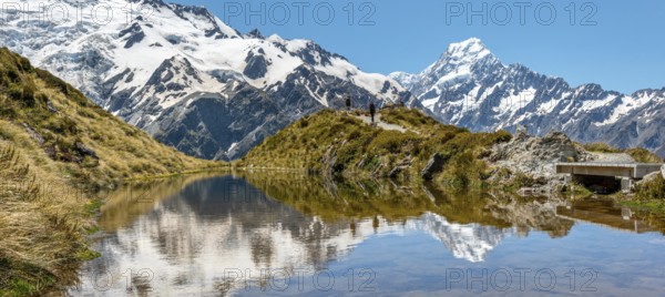 Scenic view of Mount Cook from Mueller Hut Route, Mount Cook National Park, South Island of New Zealand