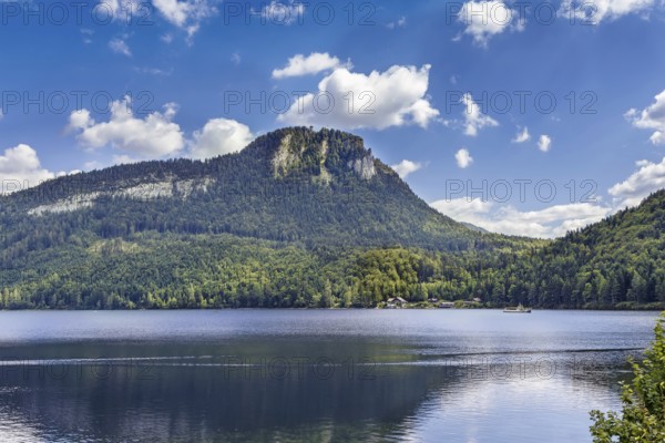 View of Altaussee lake in Styria, Austria, Europe