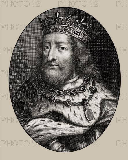 Clovis, Chlodovechus, Chlodwig I., Chlodowech, 466-511, King of the Franks of the Merovingian dynasty, digitally edited