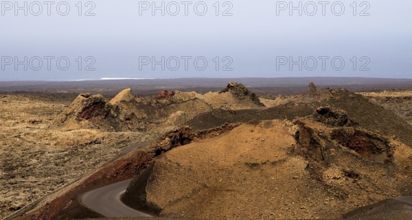 Typical rugged and harsh volcanic landscape