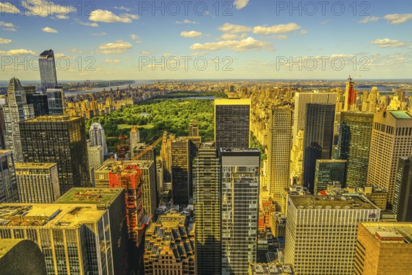The view from the Rockefeller Center (Top of the Rock). Shooting Location: New York, Manhattan