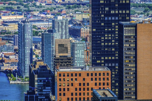 The view from the Rockefeller Center (Top of the Rock). Shooting Location: New York, Manhattan