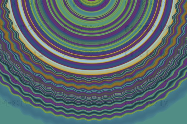 Abstract colorful semi weavy circle geometric pattern design and background