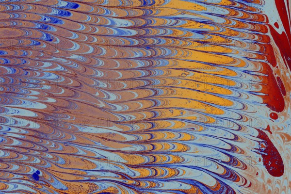 Abstract creative marble pattern texture. Traditional art of Ebru marbling