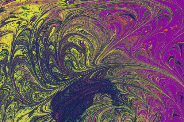 Abstract creative marble pattern texture. Traditional art of Ebru marbling