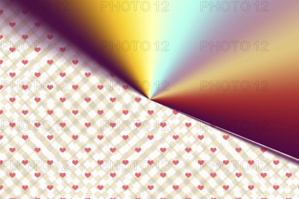 Valentine's Day template with heartsfor banners, inviations, advertisements, cards