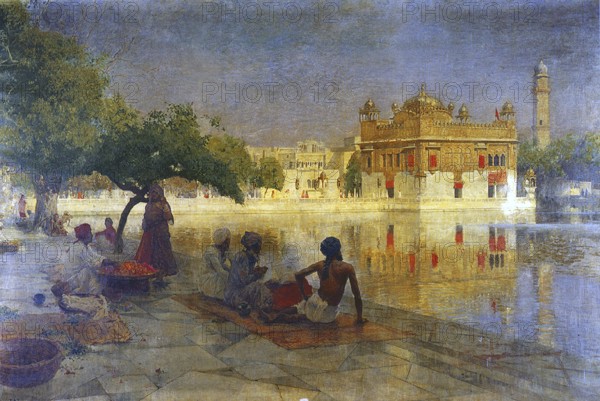 Edwin Lord Weeks (1849 – 1903), American artist and Orientalist, was born at Boston, Massachusetts, in 1849. He was a pupil of Léon Bonnat and of Jean-Léon Gérôme, at Paris. He made many voyages to the East, and was distinguished as a painter of oriental scenes.<br/><br> Weeks' parents were affluent spice and tea merchants from Newton, a suburb of Boston and as such they were able to accept, probably encourage, and certainly finance their son's youthful interest in painting and travelling.<br/><br> As a young man Edwin Lord Weeks visited the Florida Keys to draw and also travelled to Surinam in South America. His earliest known paintings date from 1867 when Edwin Lord Weeks was eighteen years old. In 1895 he wrote and illustrated a book of travels, From the Black Sea through Persia and India