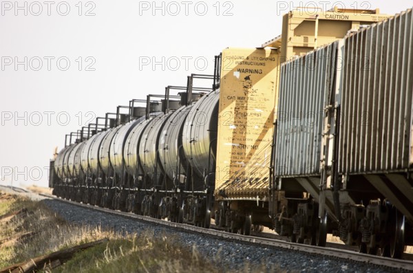Crude Oil Train Cars tanker rail line Canada