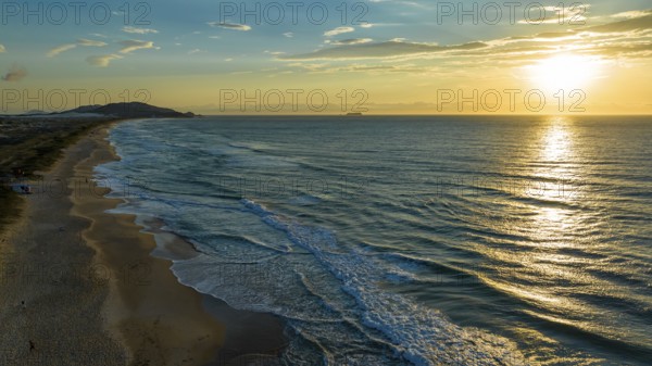 Florianópolis, Campeche beach during sunrise. Brazil. Rio Tavares neighborhood